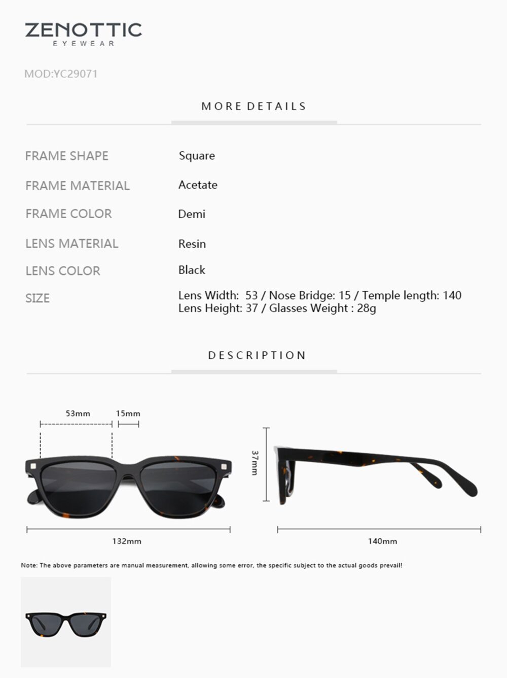 Zenottic Sun Glasses Logan - Image 4